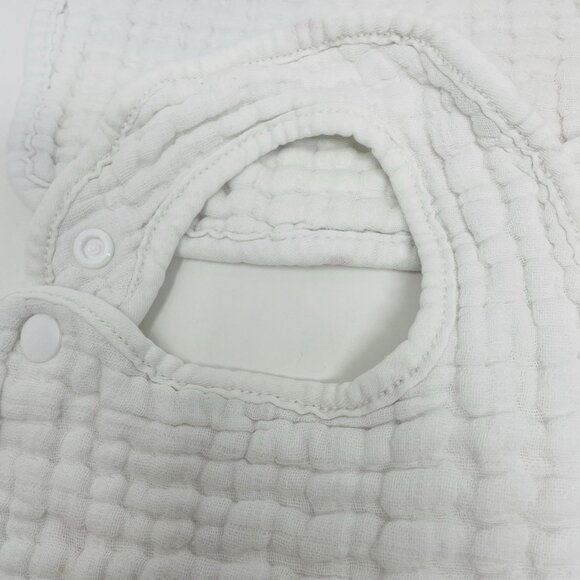 Zainpe Baby Girls 8 Piece Snap Muslin Cotton Absorbent & Soft Feeding Bibs 1208 - Picture 6 of 6